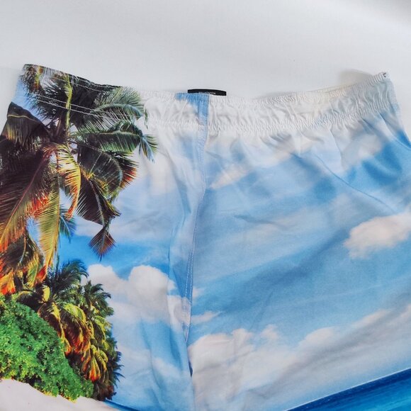 Ripzone swim / board short men's size L tropical design pockets mesh insert - Picture 4 of 11